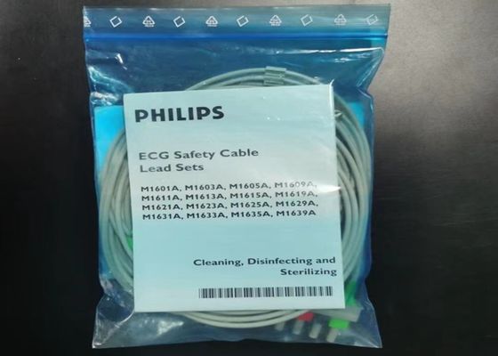 PHILIP M1623A Consumibles para dispositivos médicos, 5 Cable de ECG de plomo 989803104511