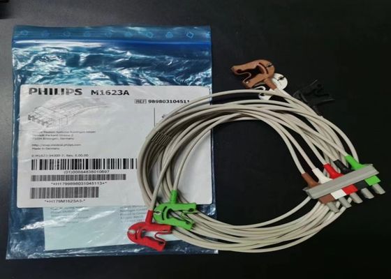 PHILIP M1623A Consumibles para dispositivos médicos, 5 Cable de ECG de plomo 989803104511