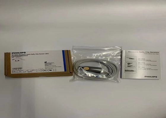 Philip M1196A Sensor Spo2 para adultos Reutilizable 3m D Cabeza 8 pines Color blanco