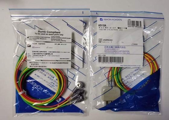 NIHON KOHDEN Equipo médico piezas de repuesto cable BR-913P Snap On Tipo K910A