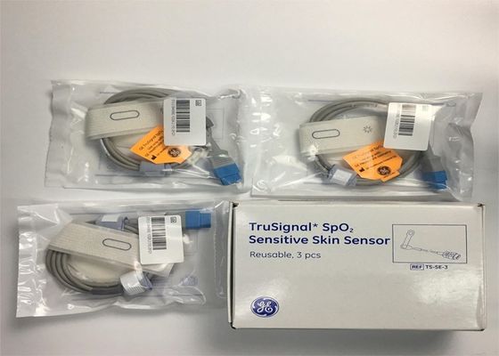 3 piezas en una caja TruSignal SpO2 Sensor de piel sensible 9 pines/reutilizable