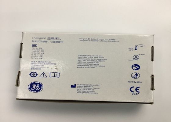 1M Consumables para dispositivos médicos, GE Trusignal Spo2 Finger Sensor Ref TS-F1-H Cabeza redonda