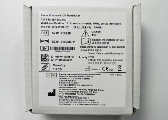 Proba de ultrasonido fetal con transductor de EE.UU. 4 agujas IPX8 MS3-109301