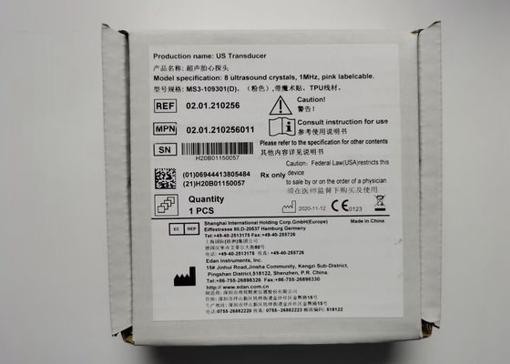 EDAN F6 Transductor de monitoreo fetal MS3-109301 Doble ranura de 4 pines Impermeable al agua IPX8