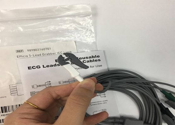 PHLIP Efficia Reutilizable 5 Cable de ECG de plomo Miembro IEC Para adultos