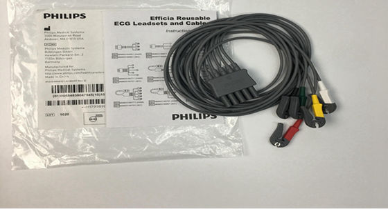 PHLIP Efficia Reutilizable 5 Cable de ECG de plomo Miembro IEC Para adultos