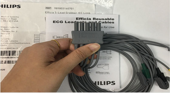 PHLIP Efficia Reutilizable 5 Cable de ECG de plomo Miembro IEC Para adultos