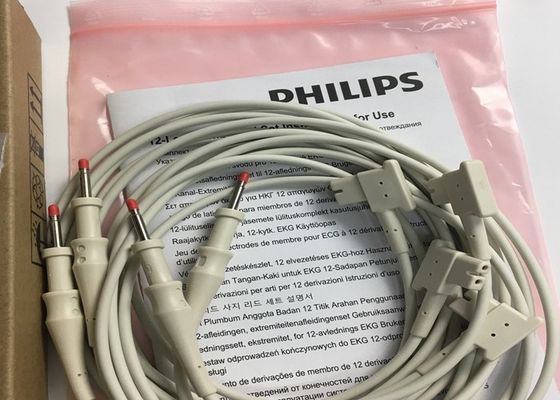 PHLIP ECG piezas de repuesto, AMMI IEC 12 Plomo ECG Limbos de plomo 1.4M 989803151731