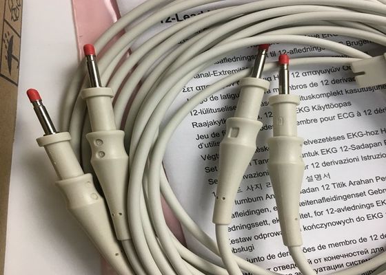 PHLIP ECG piezas de repuesto, AMMI IEC 12 Plomo ECG Limbos de plomo 1.4M 989803151731