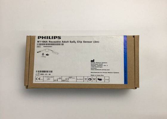 Phlip M1196A piezas de repuesto para ECG, sensor de clips de dedos 3M con conector PIN 8