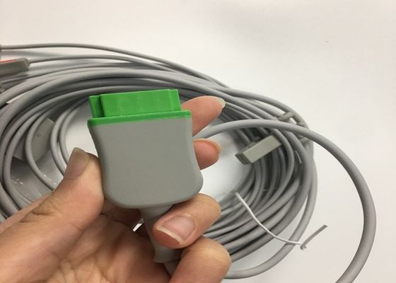 Multi Link ECG piezas de repuesto Cable 3 Plomo con integrado grabador de plomo alambre 3.6M