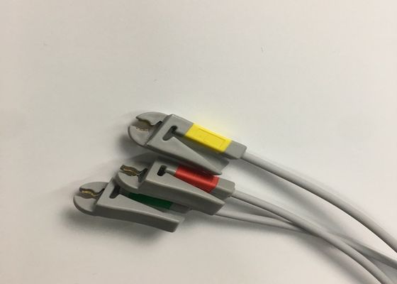 3 Cable del tronco del ECG de plomo 2106309-002 con cable de plomo grabador integrado 12FT