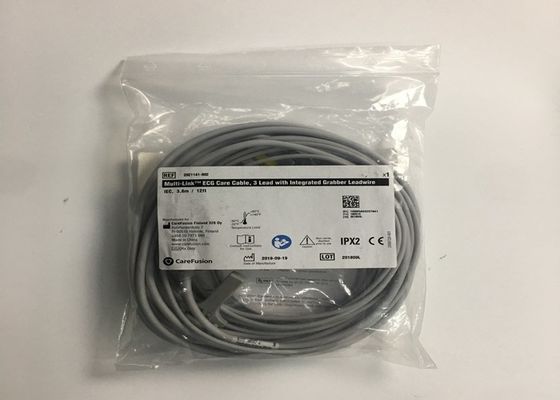 3 Cable del tronco del ECG de plomo 2106309-002 con cable de plomo grabador integrado 12FT