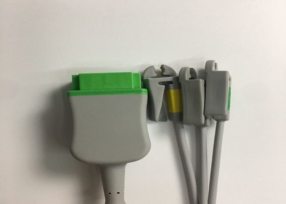 3 Cable del tronco del ECG de plomo 2106309-002 con cable de plomo grabador integrado 12FT