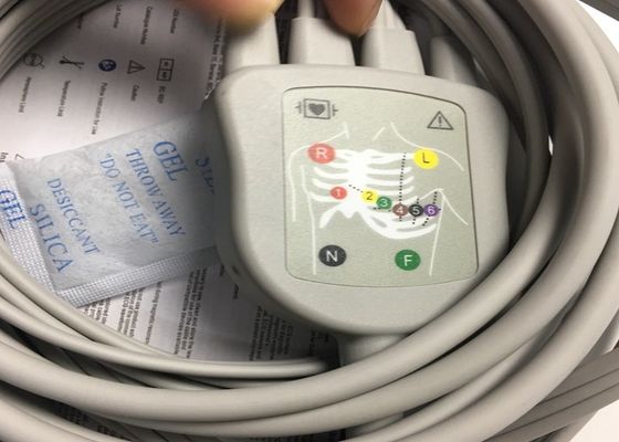 10 Piezas de repuesto de ECG de plomo Cable GE2104726-001 Norma de la UE