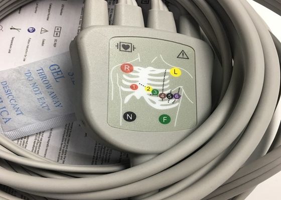 10 Piezas de repuesto de ECG de plomo Cable GE2104726-001 Norma de la UE