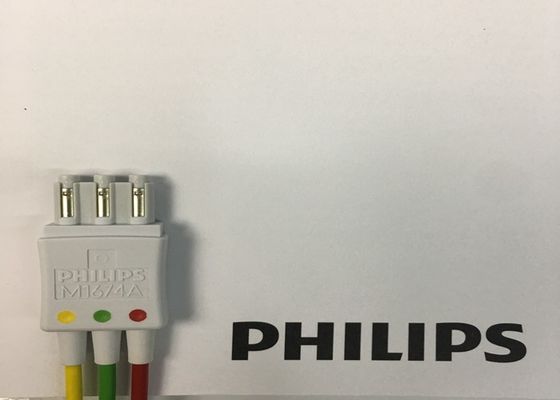 M1674A Conjunto de plomo de ECG Cable 3 Plomo de ICU IEC 1M para equipos médicos