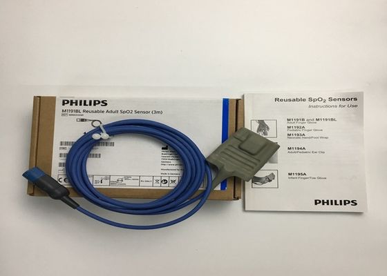 Phlip M1191BL Equipo médico piezas de repuesto, Sensor SpO2 para adultos 3M D forma 8 pines