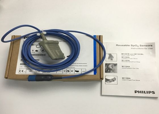 Phlip M1191BL Equipo médico piezas de repuesto, Sensor SpO2 para adultos 3M D forma 8 pines