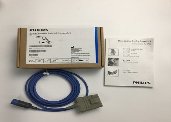 Phlip M1191BL Equipo médico piezas de repuesto, Sensor SpO2 para adultos 3M D forma 8 pines