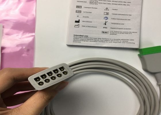 GE Adults Multi Link ECG Cable de plomo 3 Plomo 5 Plomo 3.6M 12 pies 2017003-001