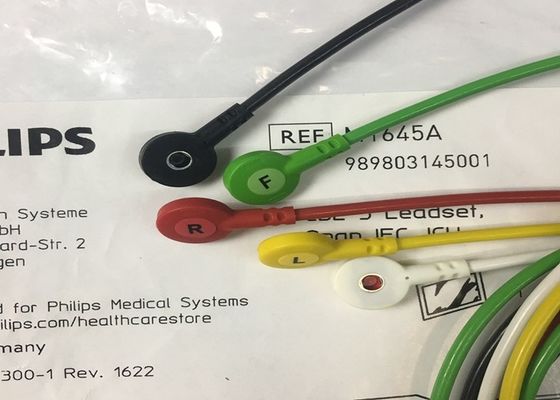 M1645A IntelliVue Equipo médico piezas de repuesto Cables 5 Leadset