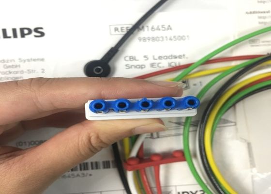 M1645A IntelliVue Equipo médico piezas de repuesto Cables 5 Leadset