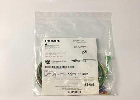 M1645A IntelliVue Equipo médico piezas de repuesto Cables 5 Leadset