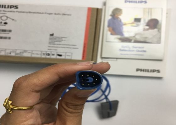 M1192A Sensor SpO2 de dedito pequeño reutilizable para adultos pediátricos Forma D 8 pines 1.5M