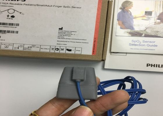 M1192A Sensor SpO2 de dedito pequeño reutilizable para adultos pediátricos Forma D 8 pines 1.5M