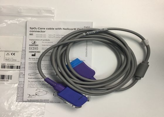 Interfaz SpO2 Equipo médico piezas de repuesto cable 3M 10ft 2021406-001