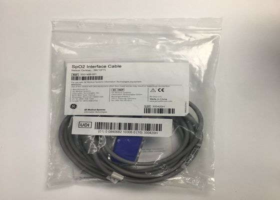 Interfaz SpO2 Equipo médico piezas de repuesto cable 3M 10ft 2021406-001