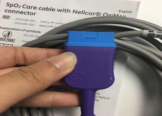 Interfaz SpO2 Equipo médico piezas de repuesto cable 3M 10ft 2021406-001