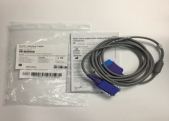 Interfaz SpO2 Equipo médico piezas de repuesto cable 3M 10ft 2021406-001