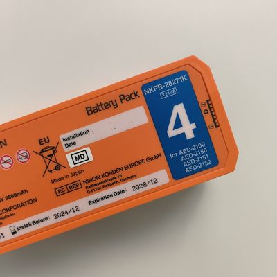Nihon Kohden AED Desfibrilador Batería Naranja AED-2100aed-2150aed-215aed-2152 Nkpb-28271k X217A