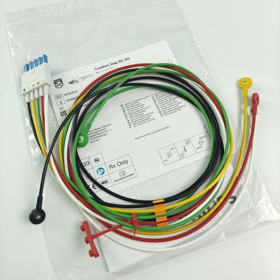 PHILIP Monitor del paciente original CBL 5 Ledset Snap IEC UCI REF M1645A 989803145001