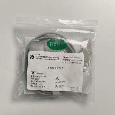 Original Dividido Adultos Dedo Clip sangre Proba de oxígeno Encriptado 9 Pin DB9 Trapezoidal PN 15-100-0013