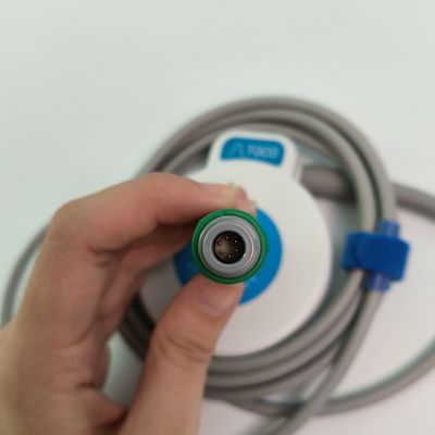 Monitoreo fetal y contracción uterina TOCO Probe de 6 pines con ranura única Modelo azul MS3-31527