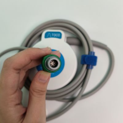 Monitoreo fetal y contracción uterina TOCO Probe de 6 pines con ranura única Modelo azul MS3-31527