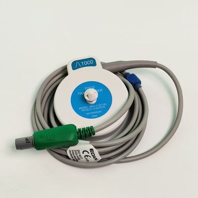Monitoreo fetal y contracción uterina TOCO Probe de 6 pines con ranura única Modelo azul MS3-31527