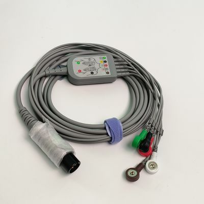 REF EC05DAS061 Monitoreo de cables cardíacos integrados 5 tipo de correa resistente a la desfibrilación por plomo