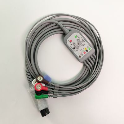 REF EC05DAS061 Monitoreo de cables cardíacos integrados 5 tipo de correa resistente a la desfibrilación por plomo