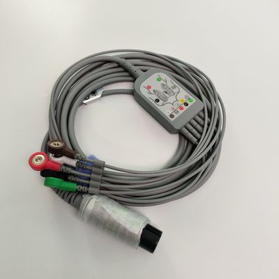 REF EC05DAS061 Monitoreo de cables cardíacos integrados 5 tipo de correa resistente a la desfibrilación por plomo