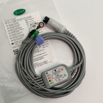 REF EC05DAS061 Monitoreo de cables cardíacos integrados 5 tipo de correa resistente a la desfibrilación por plomo