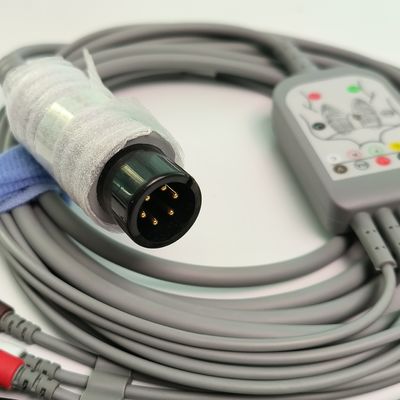 REF EC05DAS061 Monitoreo de cables cardíacos integrados 5 tipo de correa resistente a la desfibrilación por plomo