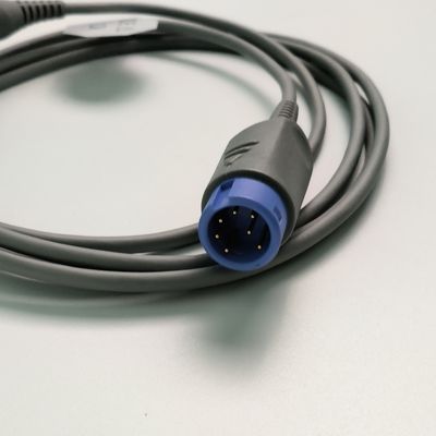REF SHEC3 Cable de extensión de oxígeno sanguíneo 2M Cabeza redonda azul de ranura única 7 pines L 2.0 metros