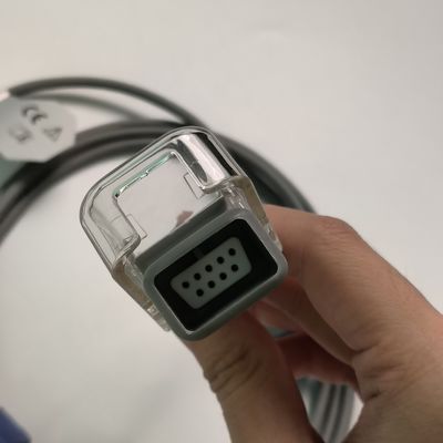 REF SHEC3 Cable de extensión de oxígeno sanguíneo 2M Cabeza redonda azul de ranura única 7 pines L 2.0 metros