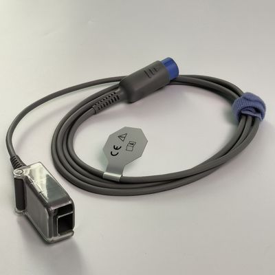 REF SHEC3 Cable de extensión de oxígeno sanguíneo 2M Cabeza redonda azul de ranura única 7 pines L 2.0 metros