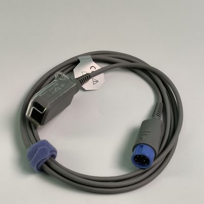 REF SHEC3 Cable de extensión de oxígeno sanguíneo 2M Cabeza redonda azul de ranura única 7 pines L 2.0 metros