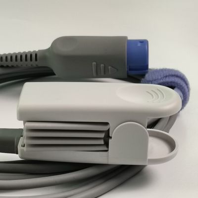 7 agujas integradas de pinza de dedos Proba de oxígeno de sangre Sensor de oxígeno de sangre Adulto 2.5M Reutilizable REF SH1